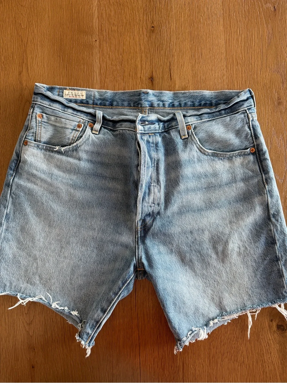 Levi's Light Blue Denim Cutoff Jean Shorts
